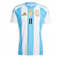 Pánský Fotbalový dres Argentina Angel Di Maria #11 Copa America 2024 Domácí Krátký Rukáv